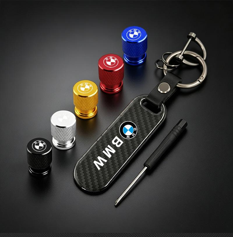 Car Valve Caps Wheel Tires Air Tyre Stem Protective Cover And Car Keychain For BMW M Emblem E46 E36 E34 F10 E90 F30 E53 E30 E87