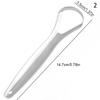 Stainless Steel Tongue Scrapers Mouth Cleaner Fresh Breath Men Women Dental Oral Care Cleaning Brush