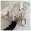 Boston Retro Solid Color 2025 Simple New Spring Crossbody Portable Shoulder Square Bag