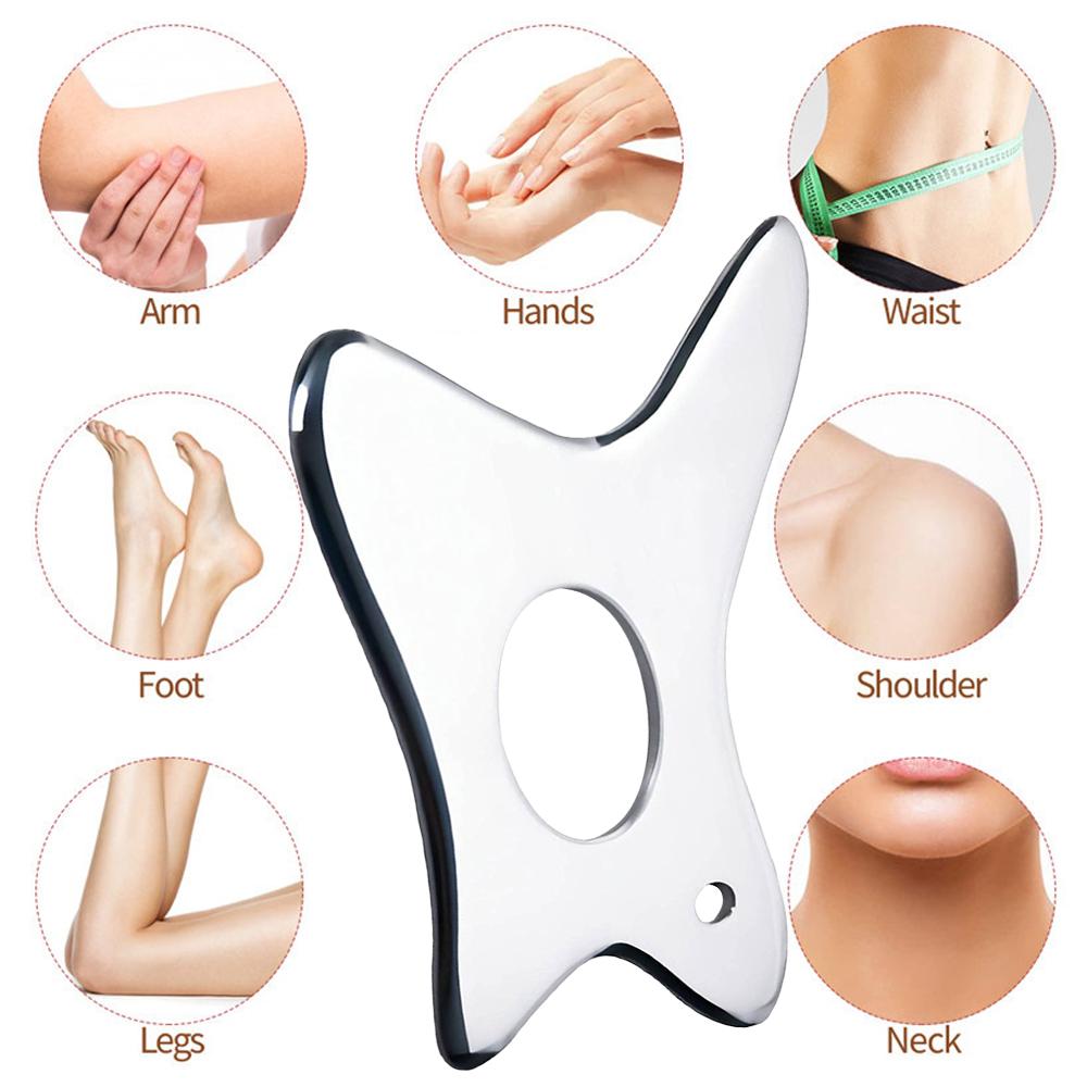 1 Stück Gua Sha Massage Werkzeug Edelstahl Gua Sha Schaben Massage Werkzeuge Werkzeuge Großartiges Weichteilmobilisationswerkzeug