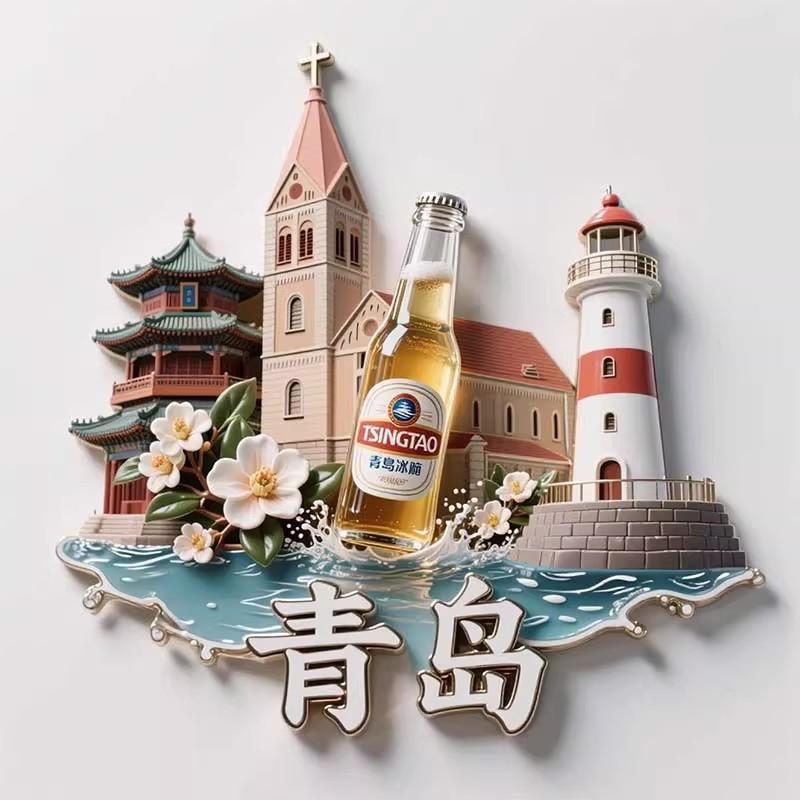 China Fridge Magnets Shanghai Souvenirs Tianjin Songshan Hongkong Chengdu Laojunshan Sanya Fridge Stickers Birthday Gifts