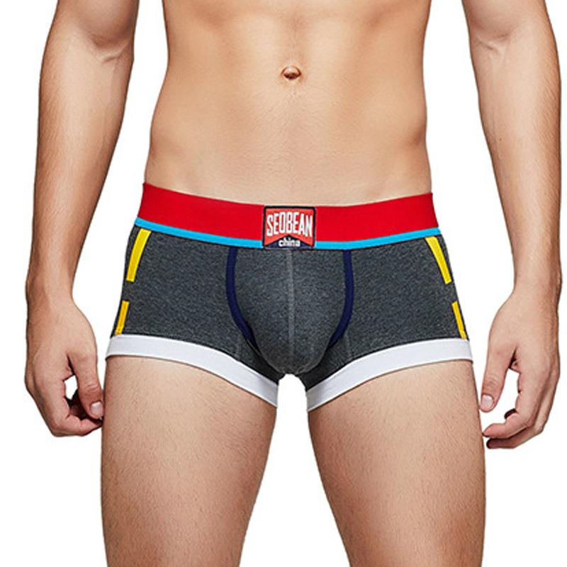 

Мужские модные боксеры-слипы с цветными блоками, сексуальные с низкой посадкой, мужские боксеры, удобное дышащее нижнее белье с принтом XXL