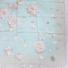 Used HERMES Hermes Carre 90 Rose de Roses Rose Drop Silk Scarf