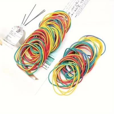 160 Pieces Cassette Type Multi-color Rubber Band Diameter 38mm for Office Supplies School Elastic Bands