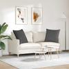 Sofa Cushions 2 Pieces Dark Grey 60 x 60 cm Corduroy Fabric