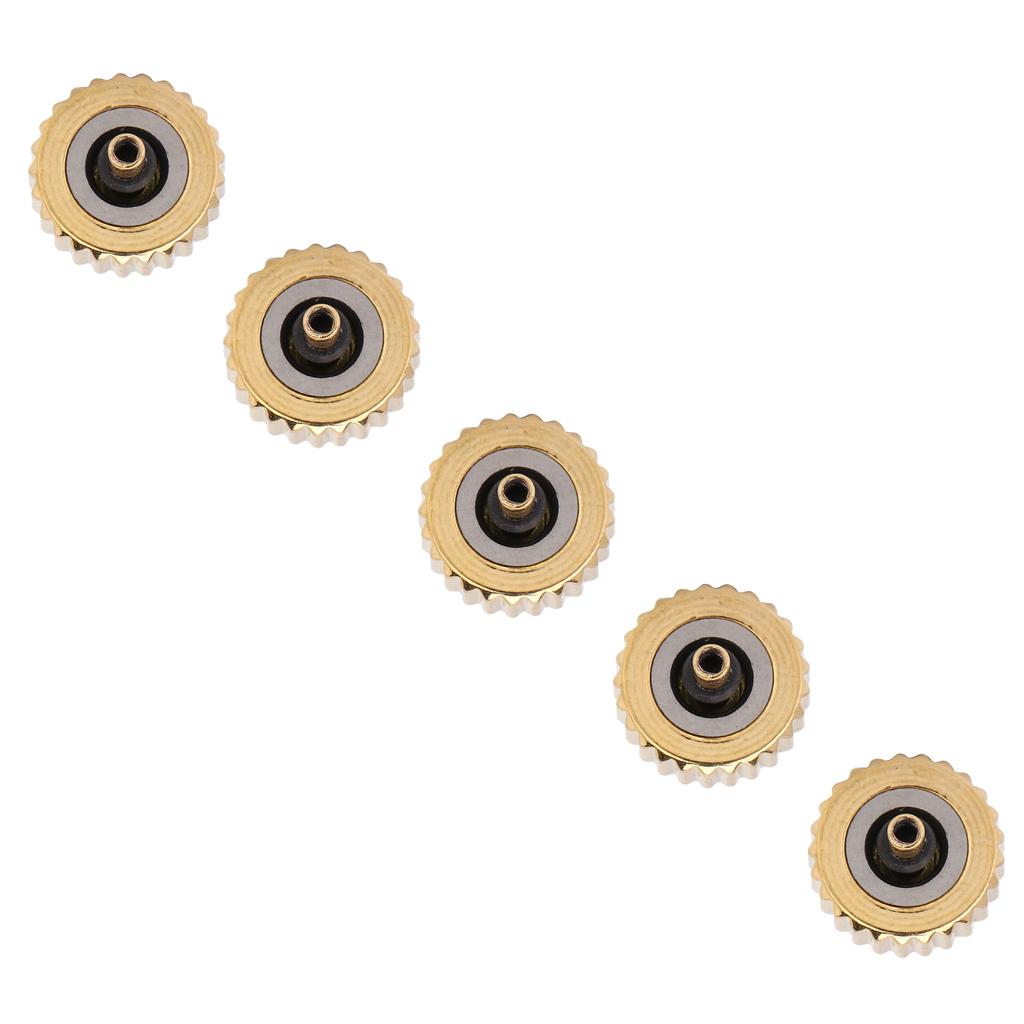 5pcs Watch Crown Parts Quartz Mechanical Watch Crown Spare Kit Replacement Accessories7mm   0.28in