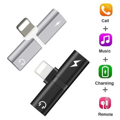 Mini Portable 8Pin Charge Audio Headphone Jack Adapter Converter for iPhone