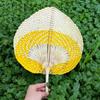 Natural Bamboo Woven Fan Lightweight Straw Fan Artistic Rattan Fan  Home Decoration