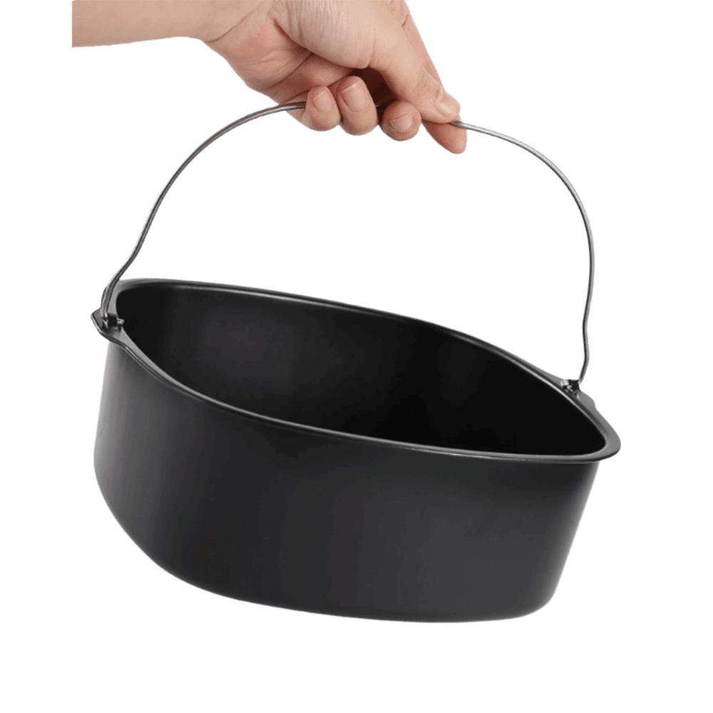 Carbon Steel Baking Cake Tin With Handle Bread Baking Pan Fryer Cake Pan Air Fryer Accessories