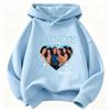 2026 Katseye Idol Printed Children'S Hooded Sweatshirt, Unisex, Harajuku Style Casual Style, Children'S Street Style Clothing