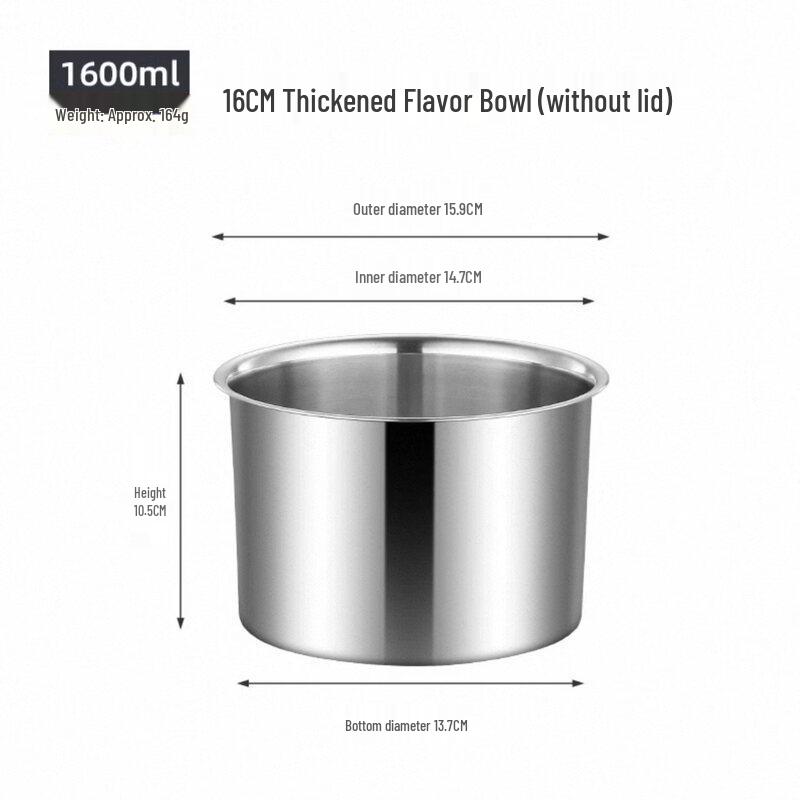ZISIZ Stainless Steel Grease Pot with Lid