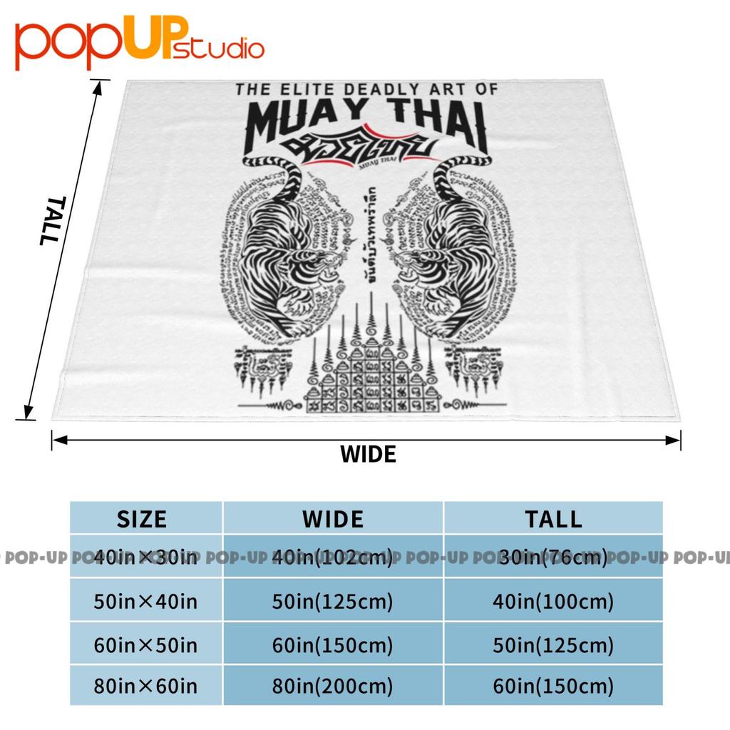 Muay Thai Sak Yant Tiger Tattoo Thai Boxer Martial Ultra-Soft Blanket Quilt Winter Sofa Cover Bed Covers