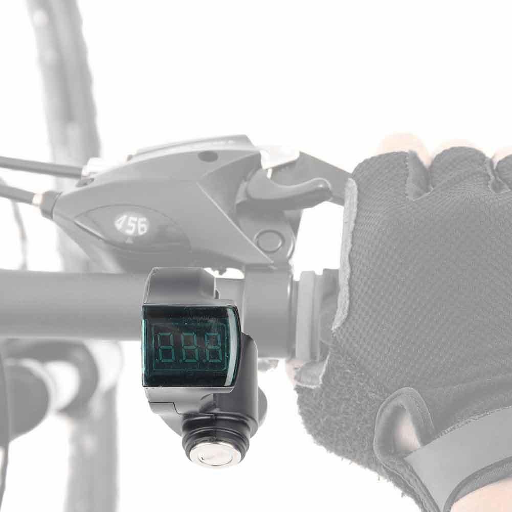 12-99V Digital Voltmeter, Throttle Voltmeter with Digital Voltage Display and Lock for Electric Scooter Tricycle