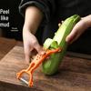 Stainless Steel Dual-Headed 2-in-1 Vegetable Scraper & Fruit Peeler