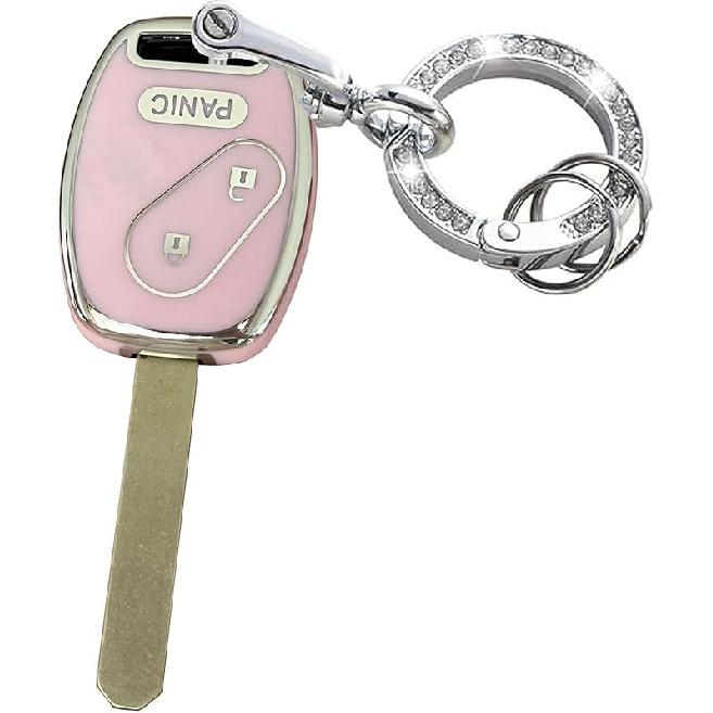 Keyless Entry Systems for Honda Key Fob Cover Fits for Honda 2003-2012 Accord 2006-2013 Civic EX 2009-2015 Pilot 2005-2006 CR-V Remote Smart Key