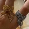 Jieding Stainless Steel Tassel Open Ring - European & American Light Luxury Titanium Jewelry