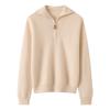 Lekasha Women's Thickened Cashmere Lapel Sweater - Autumn/Winter Zipper Cardigan Base Layer