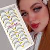 10 Pairs False Eyelashes Natural Long Eye Lashes Handmade Soft Black Makeup Set•