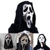 Krzyk Duch Maska Lateksowa Kostium Horror Akcesorium na Imprezy Halloweenowe