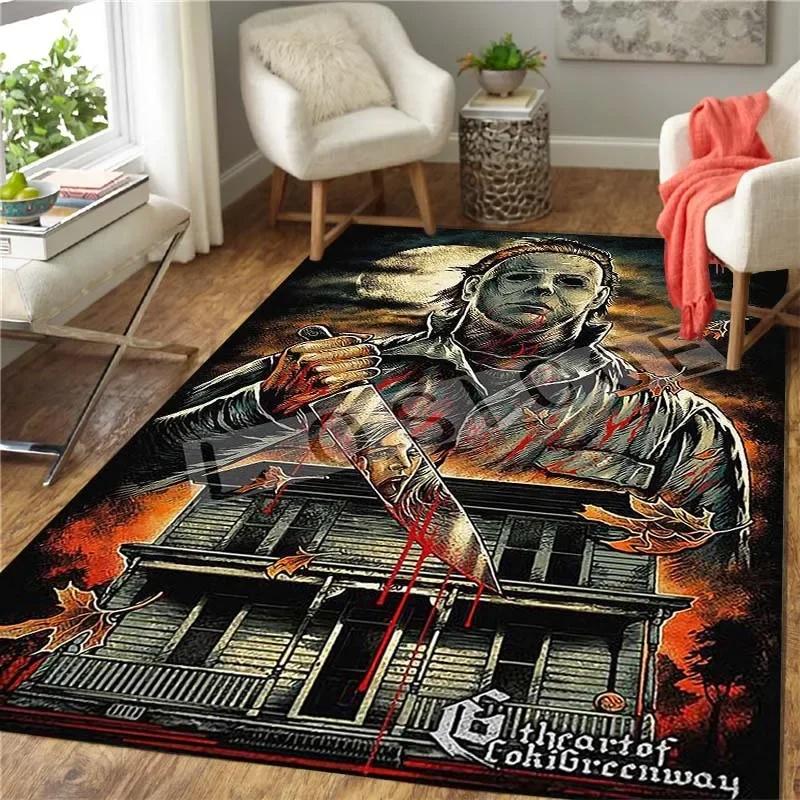 Horror Series Carpet Living Room Home Decor Sofa Table Rug Anti Slip Chair Cushion Lounge Mat Picnic Camping Children Art