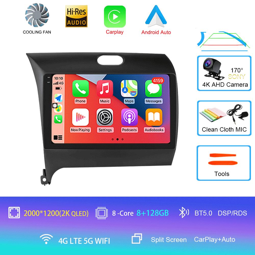 Android 14 Car Radio For Kia Cerato 3 2013 - 2017 Multimedia Player Video Stereo Navigation GPS No 2din 2 Din Dvd