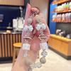 Creative Bow Cheese Beaded Mobile Phone Chain Girls Bracelet Pendant Car Key Chain Bag Pendant