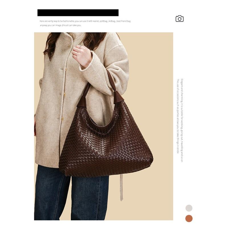 Tote Bag Woven Women's Shoulder Bag Casual Daily Commuting Bag Women's Versatile Large Capacity Tote Bag