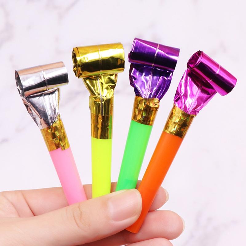 Kid’s Party Whistle Loudly Horn Noise Makers Blowout Whistle for Xmas Indoor Party Outdoor Game Supplies Cheering Squad