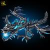 HUIQIBAO 1607PCS MOC ICE Frost Dragon Monster Model Building Block Movie Game Series Animal Assembly Brick Toy Set for Children