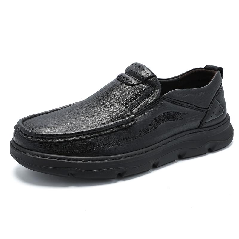 

Handmade Casual Shoes for Men Loafers Genuine Leather Man Moccasins Outdoor Platform Mens Driving Shoe Slip On Flats Sneakers 38