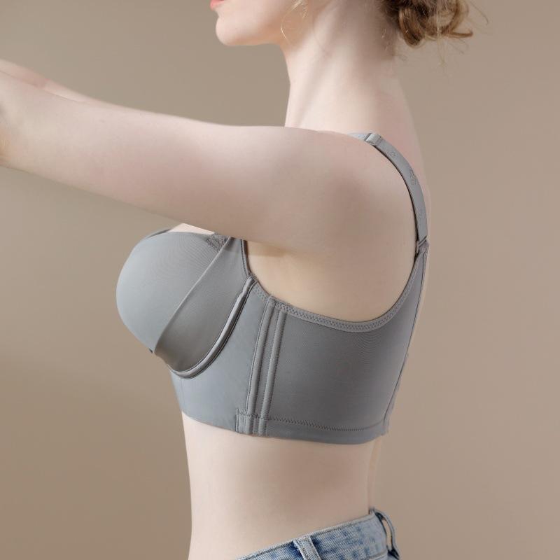 Bezešvá podprsenka Dámská prodyšná push-up podprsenka Sběrná podprsenka