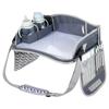 Kids Car Seat Tray Foldable Travel Children's Table Lap Tray Portable Waterproof Multiple Pockets for Dining Drawing