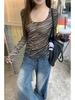 2025 Autumn Women's Retro Slim Fit Stripe Long Sleeve T-shirt