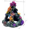 GSD Aquarium Colorful Coral Reef Set Fish Tank Decoration Mountain Ornament for Aquarium Environments Decor Accessories, Coral Mountain X 1, Aquatic