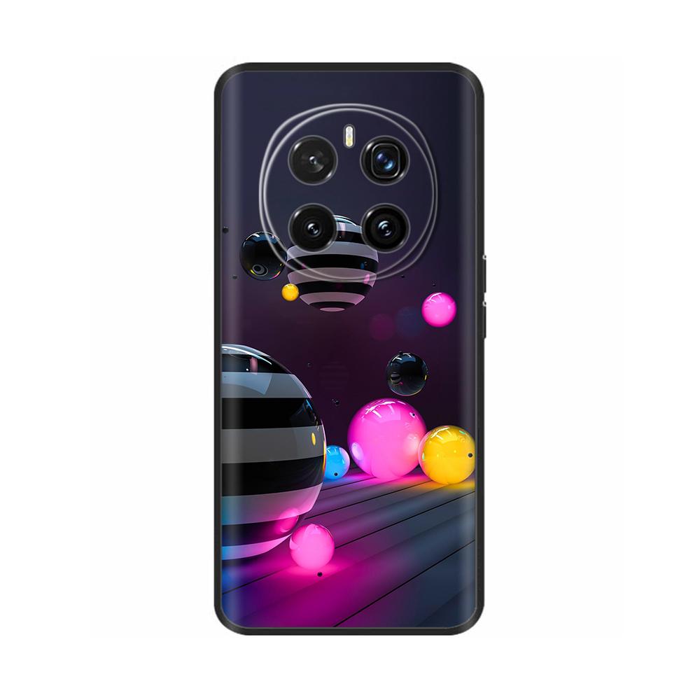 Phone Cases for Honor Magic7 Pro 5G Case Protector Heart Painted Soft Silicon TPU Bumper for Honro MAGIC 7 7Pro Cover Magic7Pro
