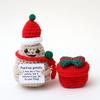 Knitted Doll Christmas Decoration Ornament Reindeer Snowman Santa Claus Handmade Woolen Christmas Ornaments Navidad Natal Gift