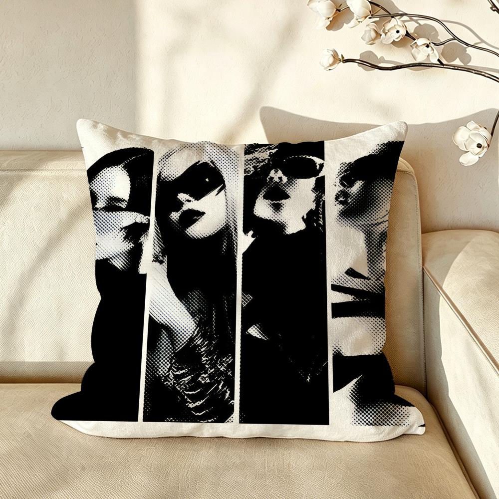 Kpop group aaespaas Cushion Cover Pillow Case Antidustmite Pillowcase Silky Short Plush Sofa Cushion Cover hot