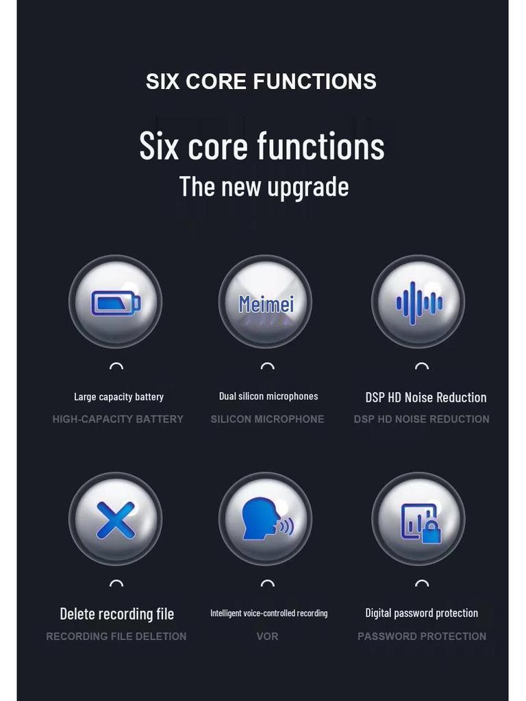 Professional Voice Recorder with Noise Reduction & Long Standby, Voice-to-Text Feature, and Dedicated Recording