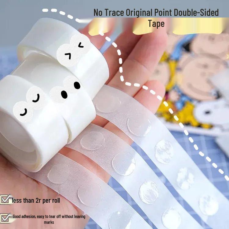 

Trace-Free Double-Sided Transparent Glue Dots for Balloons - Nano Adhesive, No Residue