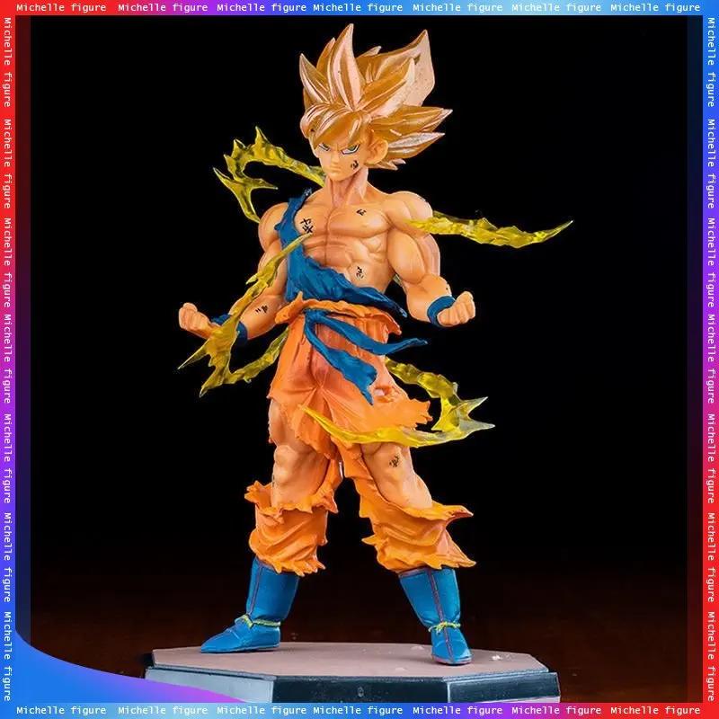 Anime Dragon Ball Son Goku Super Saiyan Figure 17cm/6.69in Goku DBZ Action Figure Model Gifts Collectible Figurines for Kids