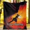 Custom Name Tomb Raider Theme Printed Blanket - Perfect for Couch, Bed, Travel & Outdoor Use | Machine Washable, Cozy & Durable.