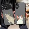 Cartoon Cute Cat Case for iPhone 17 Pro Max XS XR Air 12 15 13 Mini 14 11 16 Plus 7 8 SE Funda Back Phone Cover