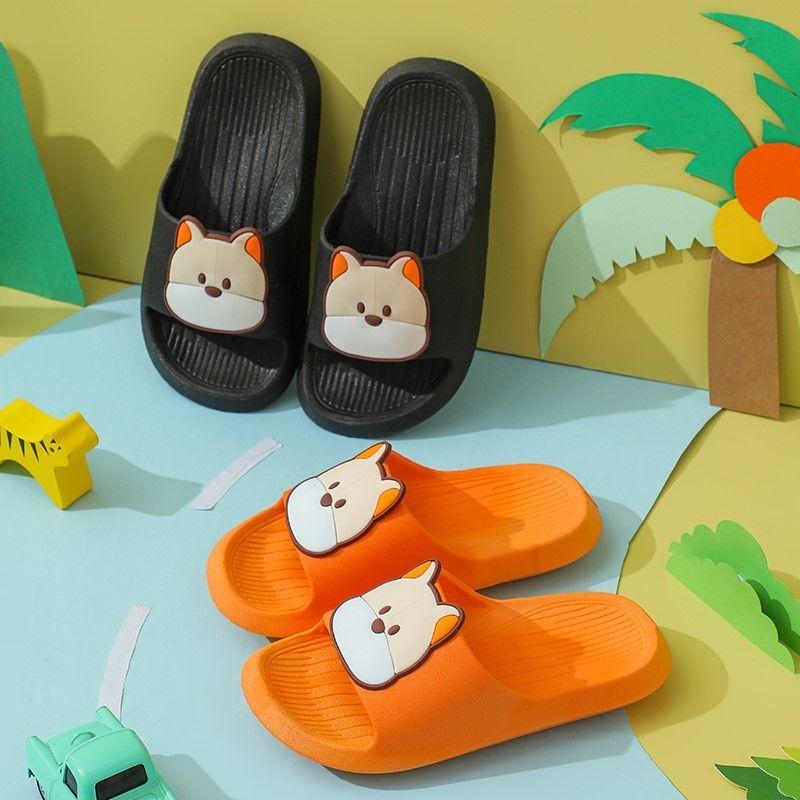 Kinder Sommer Indoor rutschfeste Hausschuhe Männer und Mädchen Cartoon Hund Home Soft Bottom Sandalen