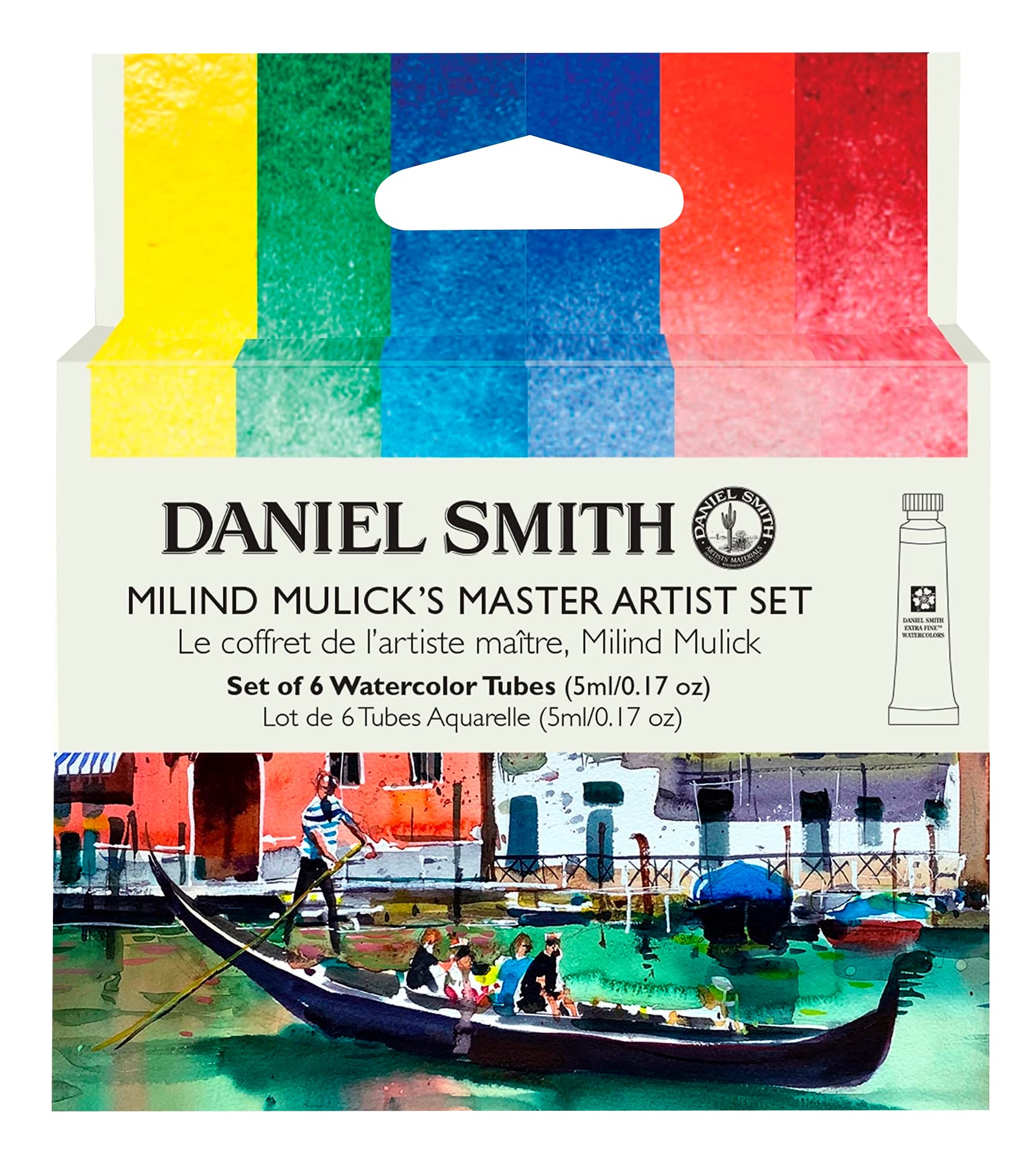 

Daniel Smith Transparent Watercolors, Extra Fine, Milind Mallick Master Artist, 6-Color Set, 5ml (No. 2), 285610440