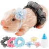 5/6Inch Silicone Pig Doll Toy Mini Soft Lifelike Silicone Pig Cute Model with Clothes Accessories for Kids Girls Birthday Gifts