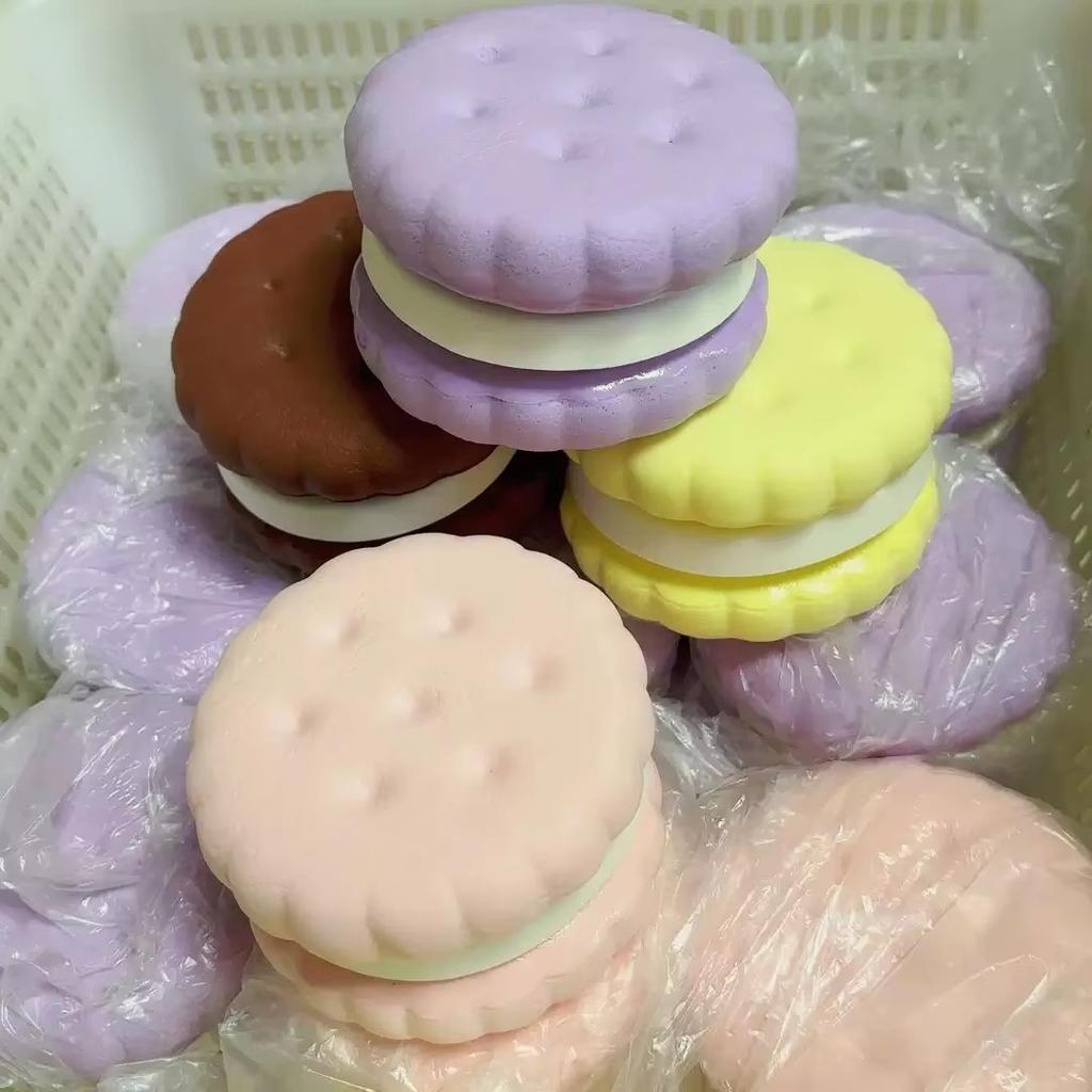 1Pc Squishy Simulated Cake Squeeze Toy Stress Relief Slow Rebound Sensory Fidget Anxiety ADHD for Adults Fun Game Festival Gifts