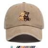 Outdoor Sports Style Teddy Bear Print Baseball Cap Breathable Adjustable Duckbill Hat AllSeason MultiFunctional Outdoor Hat