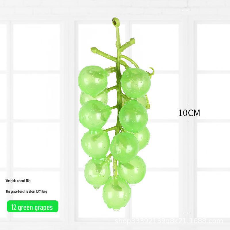 Kids' Educational Toys: Simulated Fruits - Grapes, Persimmons, Apples, Bananas - for Play, Decor, and Props