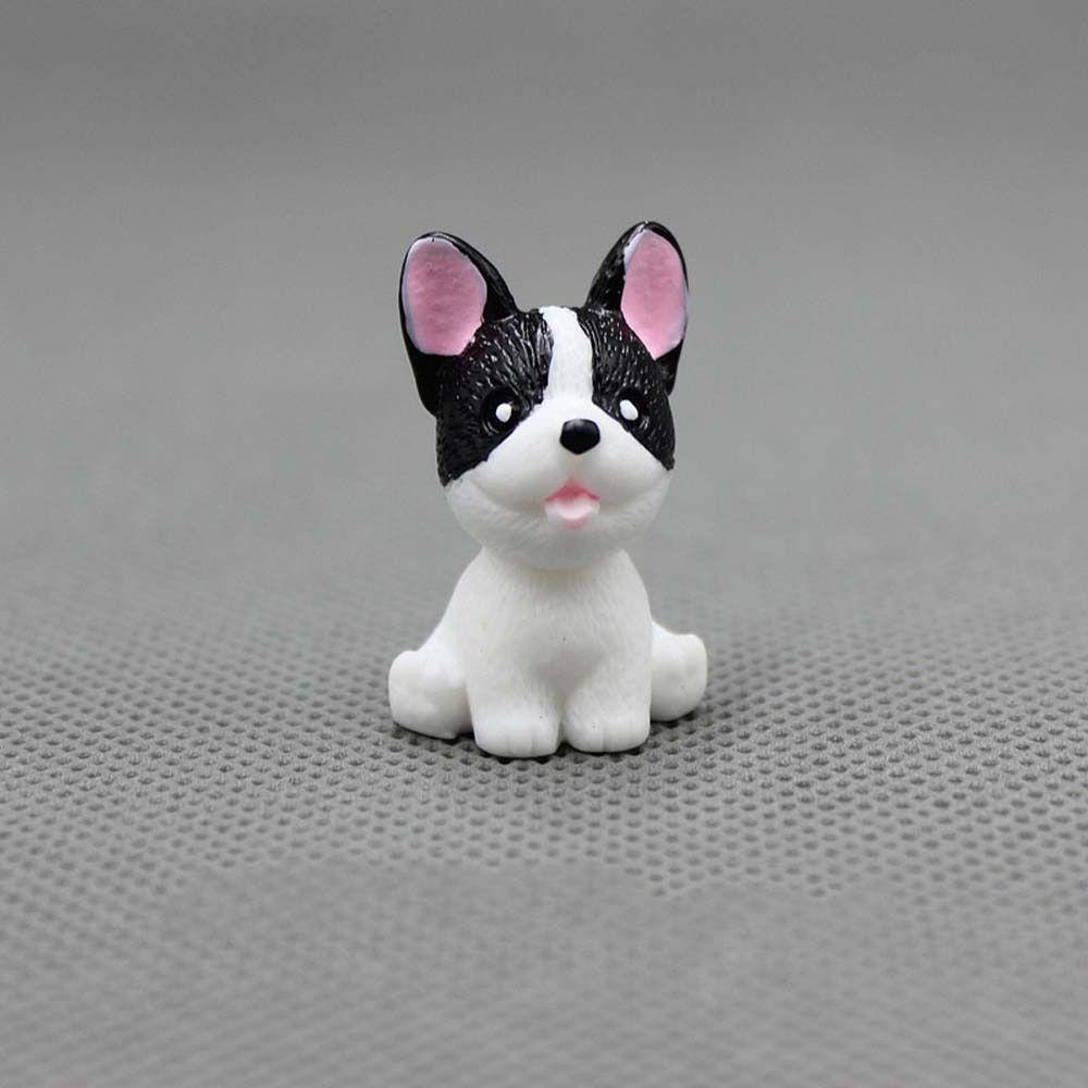 Cute Animals Puppy Miniature Figurines Realistic Dog Ornaments  Fairy Garden Accessorie