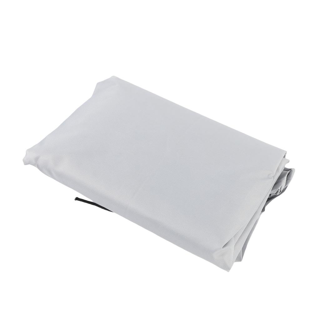 IBC Tote Cover with Zipper 420D Oxford Fabric Outdoor Water Tank Protective Cover Windproof Silver 120x100x116cm / 47.2x39.4x45.7in